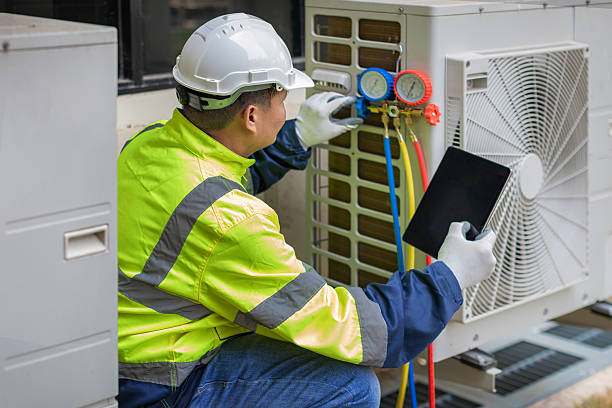 Professional Hvac technician working in Atkins, VA